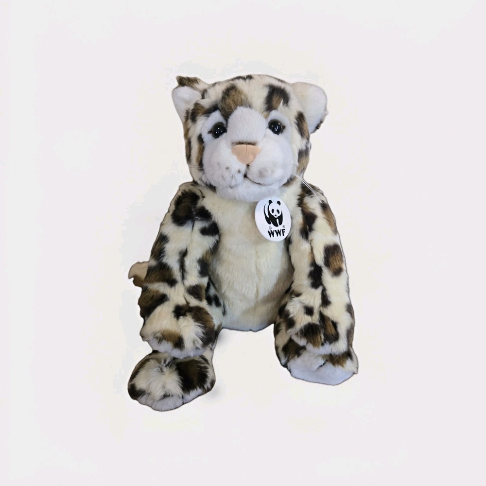 Build A Bear WWF Snow Leopard Plush Stuffed Animal World Wildlife Fund Retired